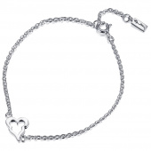Mini Crazy Heart Armbanden Zilver 17-19 cm