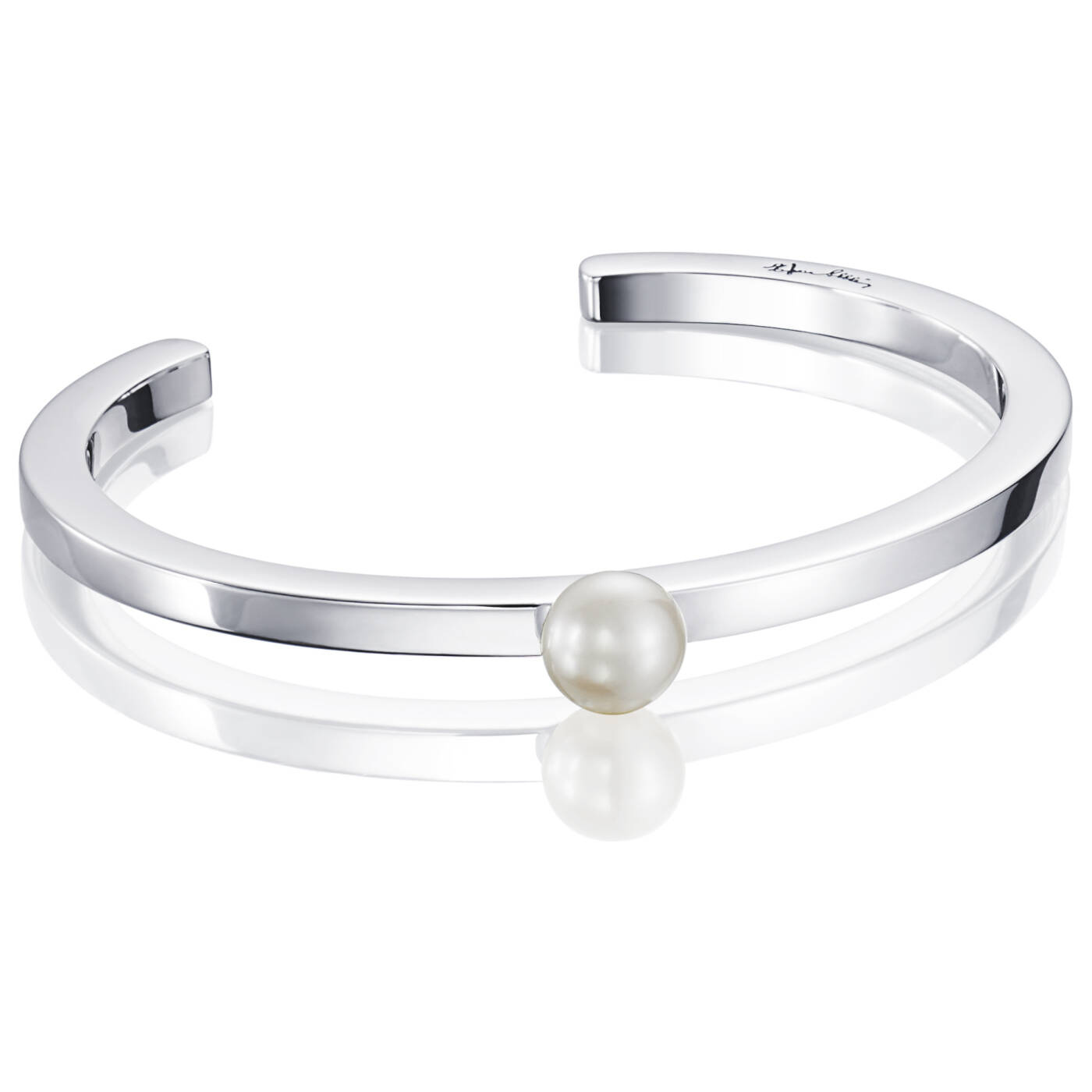 60's Pearl Cuff Armbanden Zilver