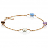 Love Beads Flow Armbanden goud 17-19 cm