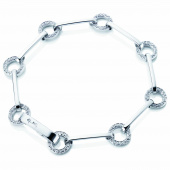 Ring Chain & Stars Armbanden Witgoud