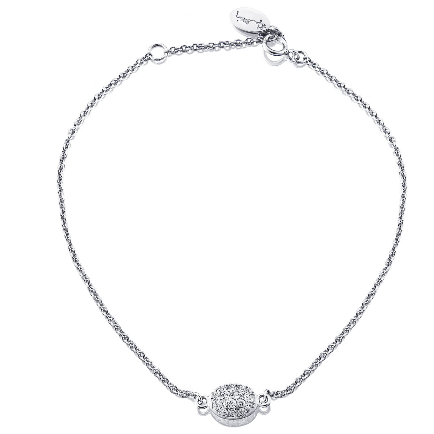 Love Bead Armbanden Witgoud 17-19 cm