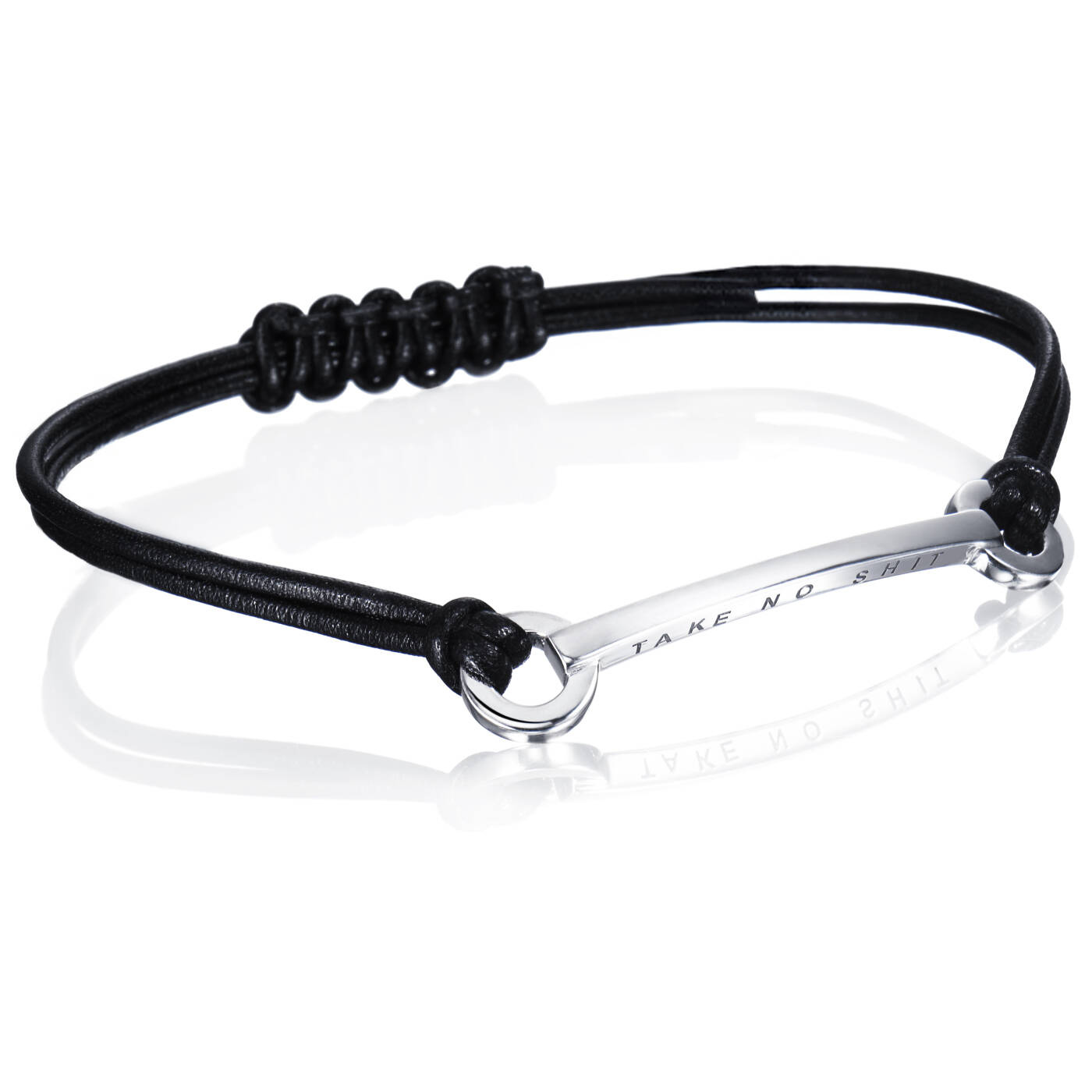 Take No Shit Leather Armbanden