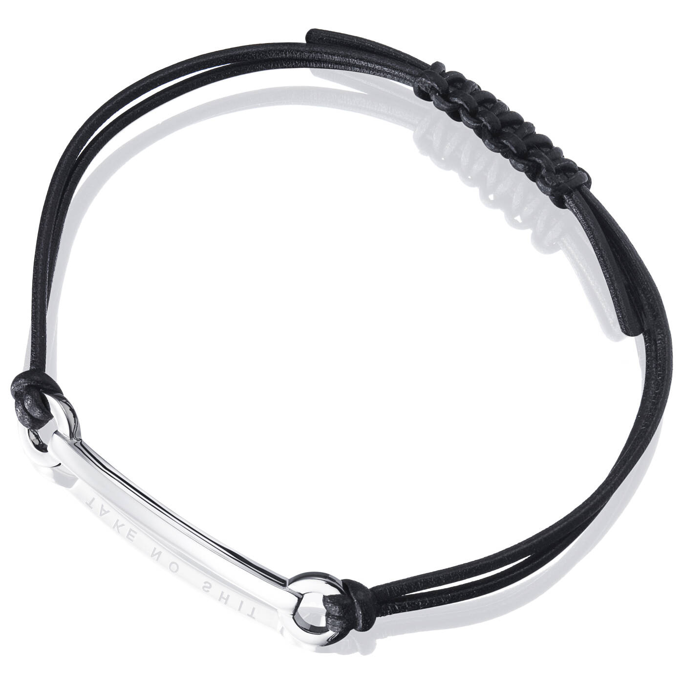 Take No Shit Leather Armbanden