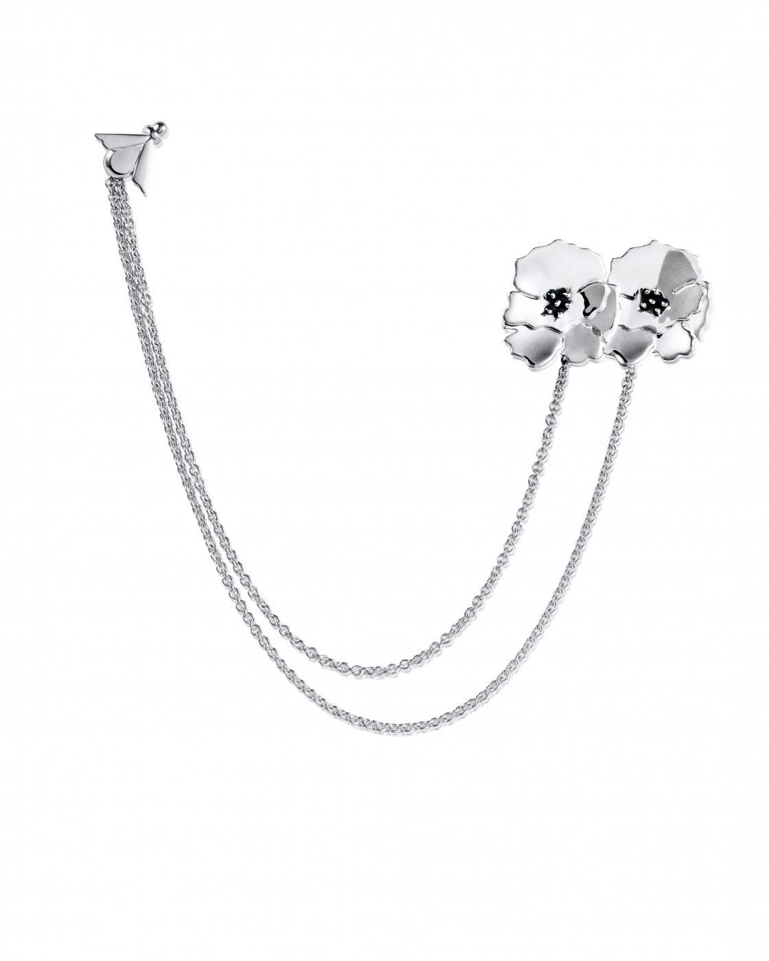 Anemone Brooch Silver