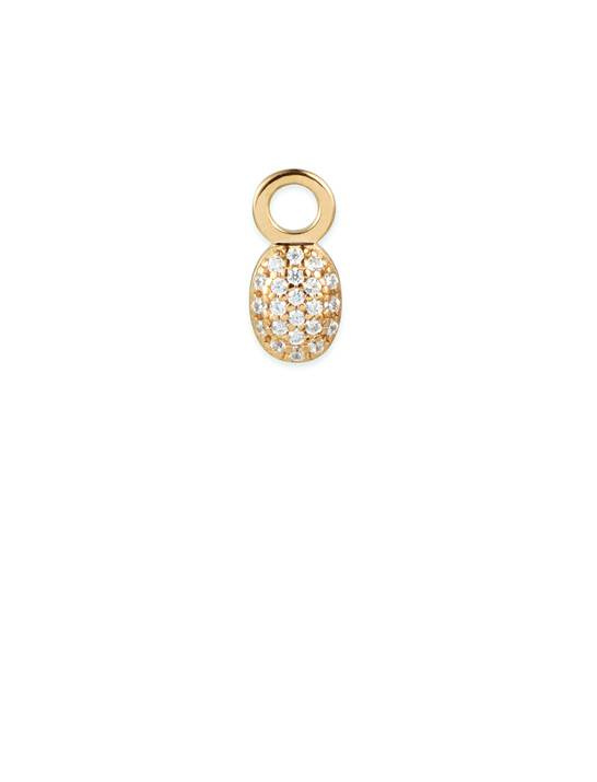 Love Bead Charm berlock diamant goud