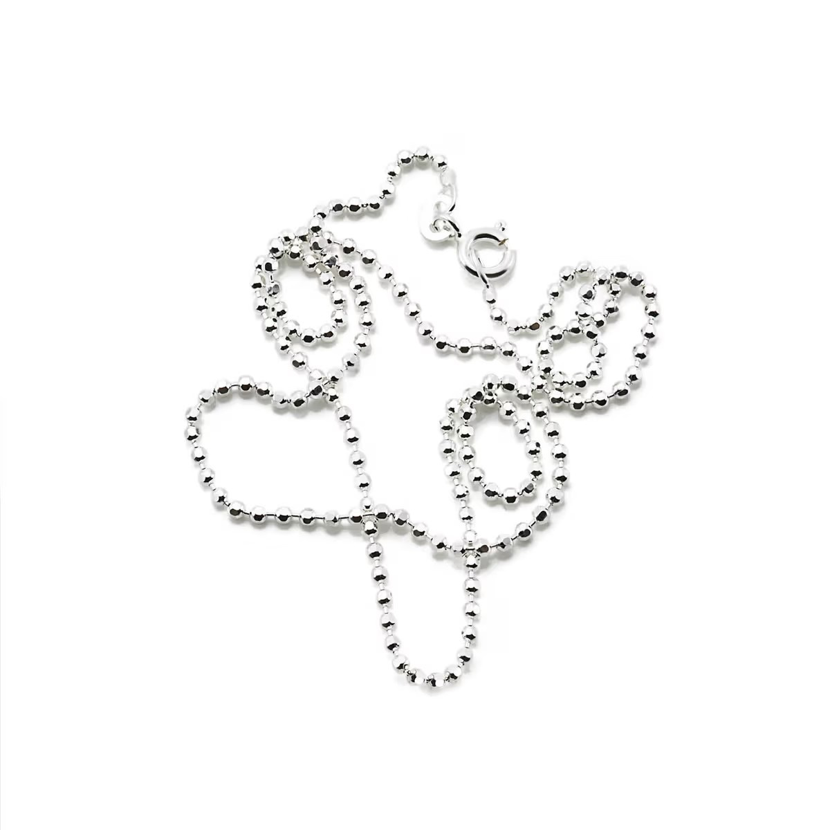 Bead Chain D/C 1.8 mm Kettingen Zilver 45 cm