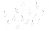 Letters bokstäver A-Z Zilver