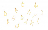 Letters bokstäver A-Z goud