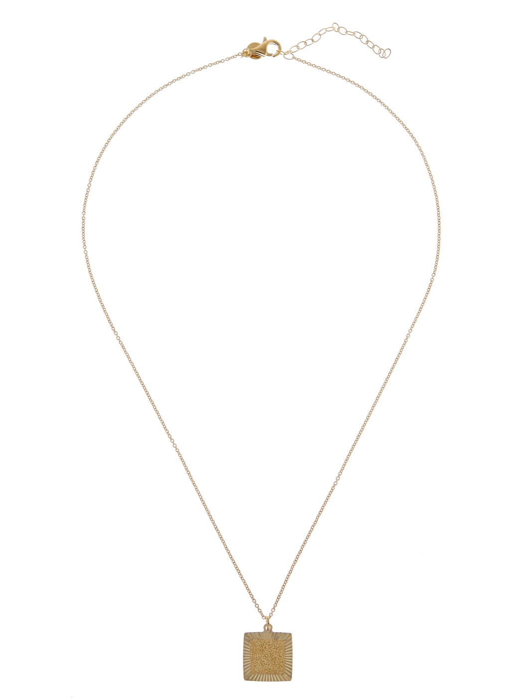Two square pendant Kettingen goud 45-60 cm