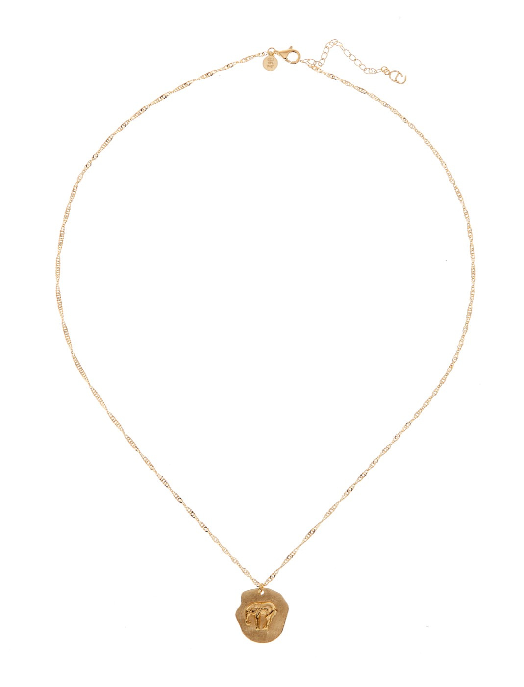 Two elephant Kettingen - goud