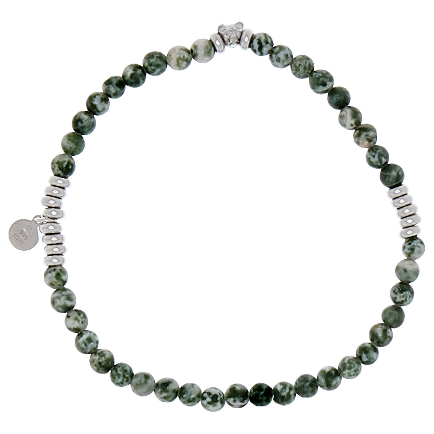 Bear elastic brace Armbanden green Zilver 19 cm