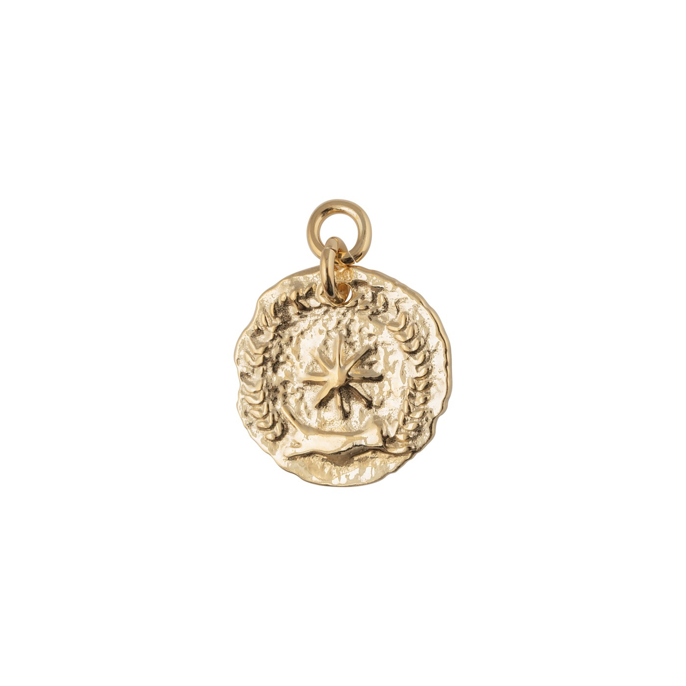 Victory coin pendant goud