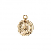 Victory coin pendant goud