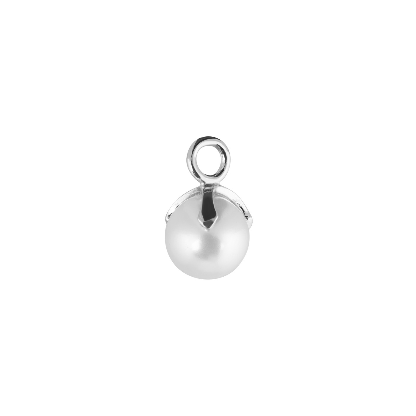 Letters Pearl pendant Zilver/ per styck
