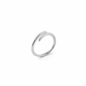 Loop stone ring Zilver 16/17 Loop stone ring Zilver 16/17
