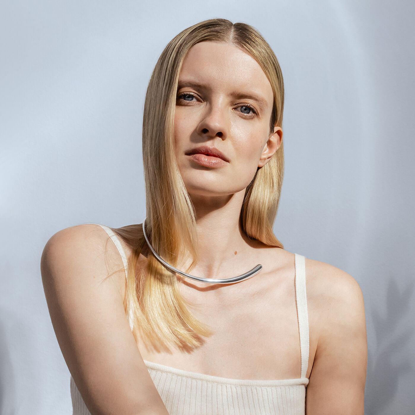 MERCY NECKRING Halsring Zilver