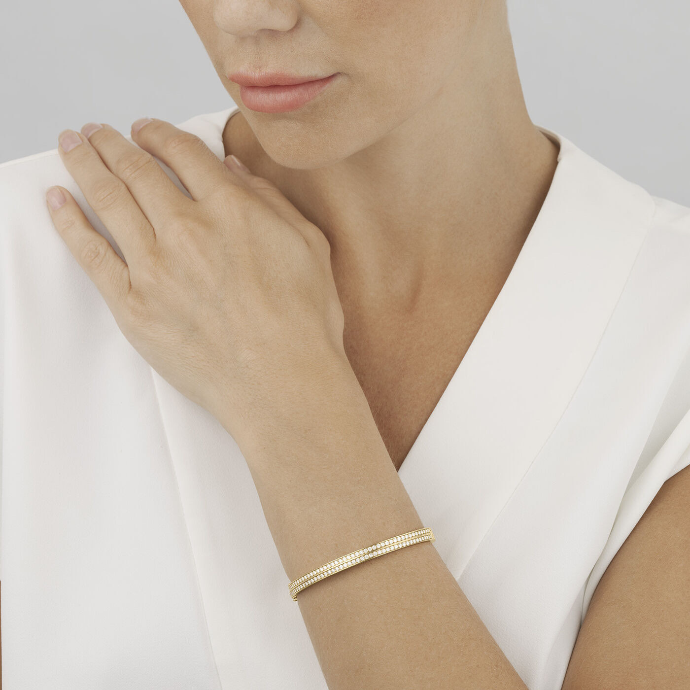 HALO BANGLE Armbanden Diamant PAVE 1.83 ct goud