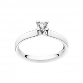 MAGIC SOLITAIRE Ring Diamant 0.20 ct Witgoud