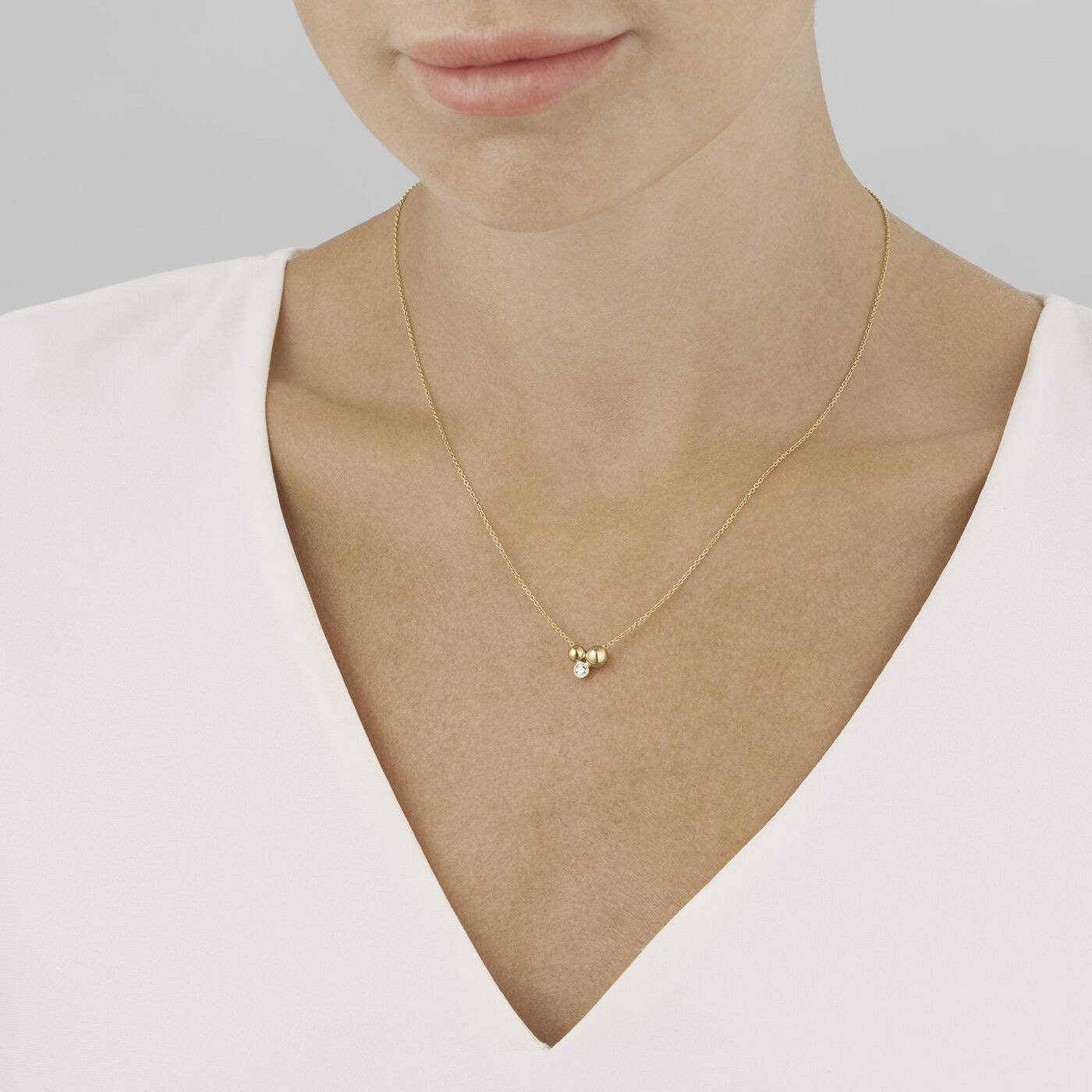 MOONLIGHT GRAPES Hanger goud Diamant 0.07 CT