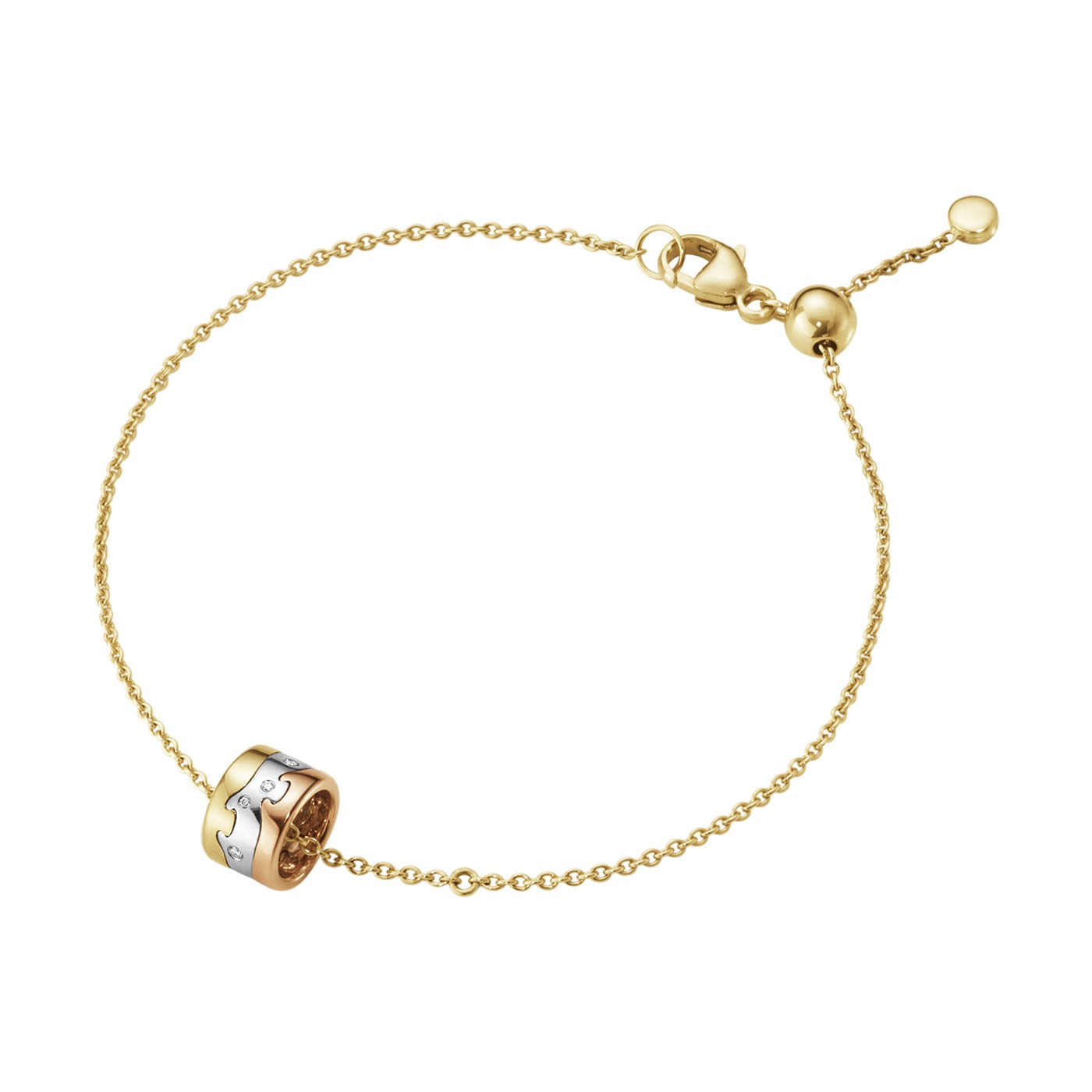 FUSION Armbanden goud Witgoud Roségoud CENTRE Diamant 0.02 CT