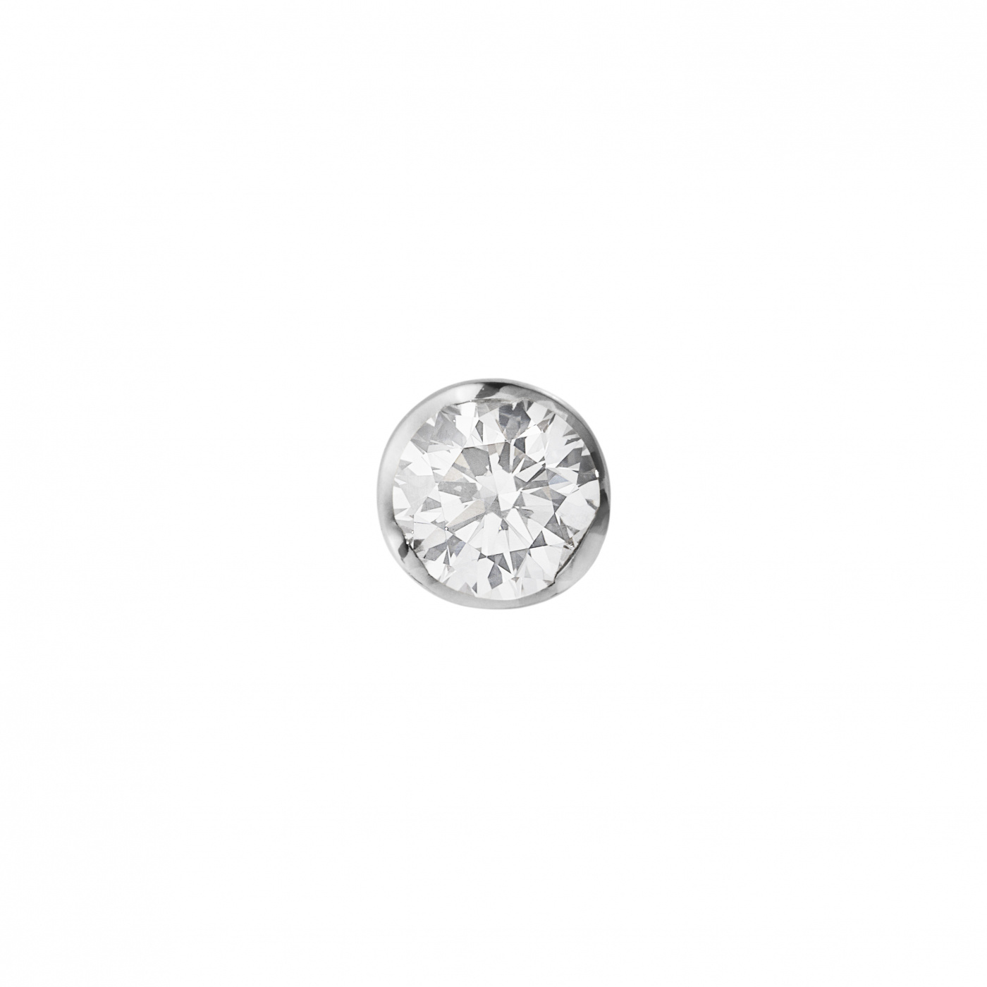 GJ SIGNATURE SOLITAIRE EARSTUD White Gold DIAMOND 0.20 CT