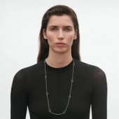 OFFSPRING Sautoir Necklace Silver 90 cm OFFSPRING Sautoir Necklace Silver 90 cm