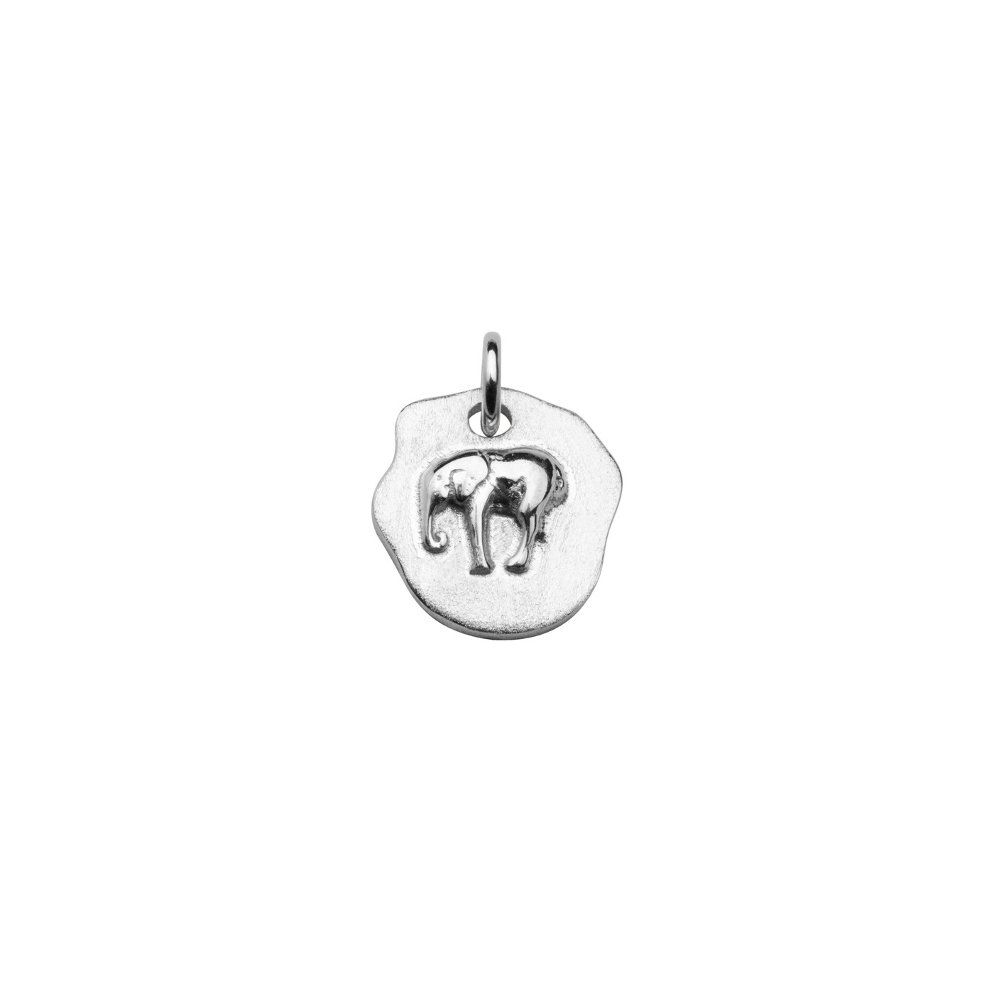 Letters elephant pendant Zilver