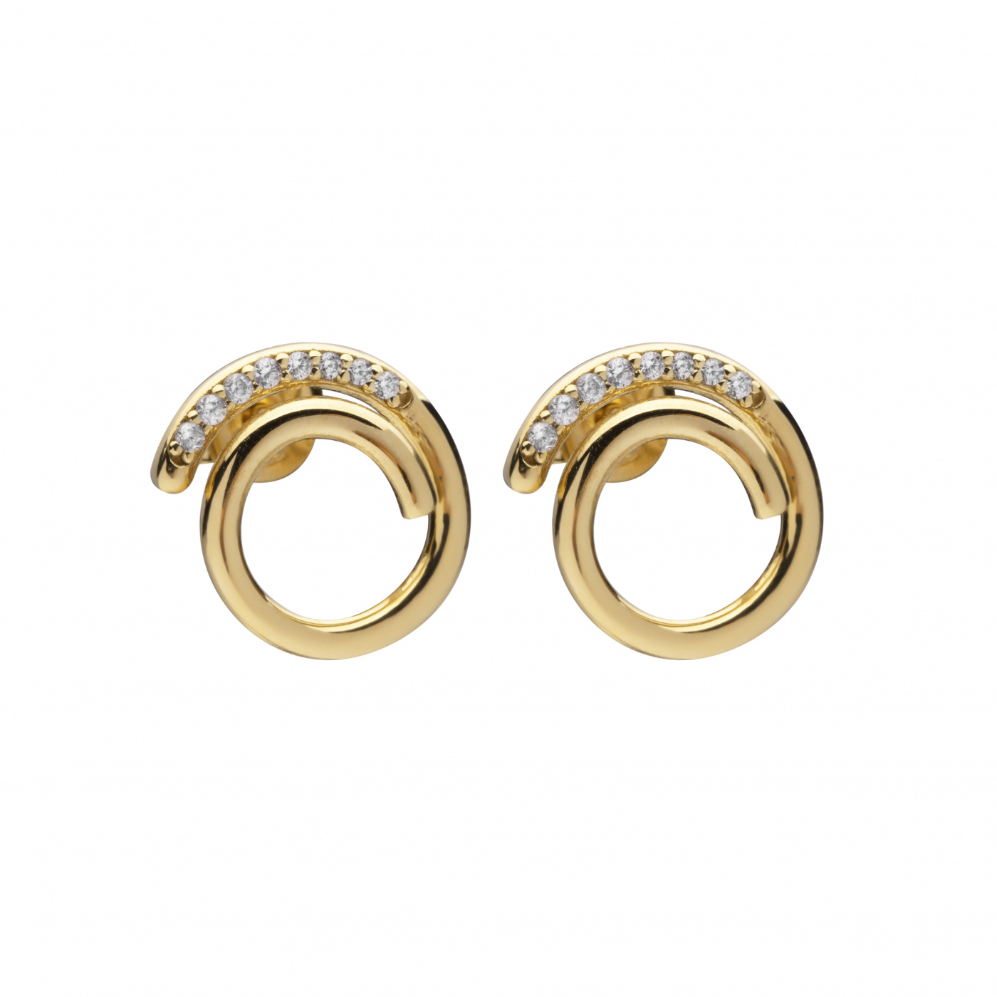 Loop stone Earring (Goud)