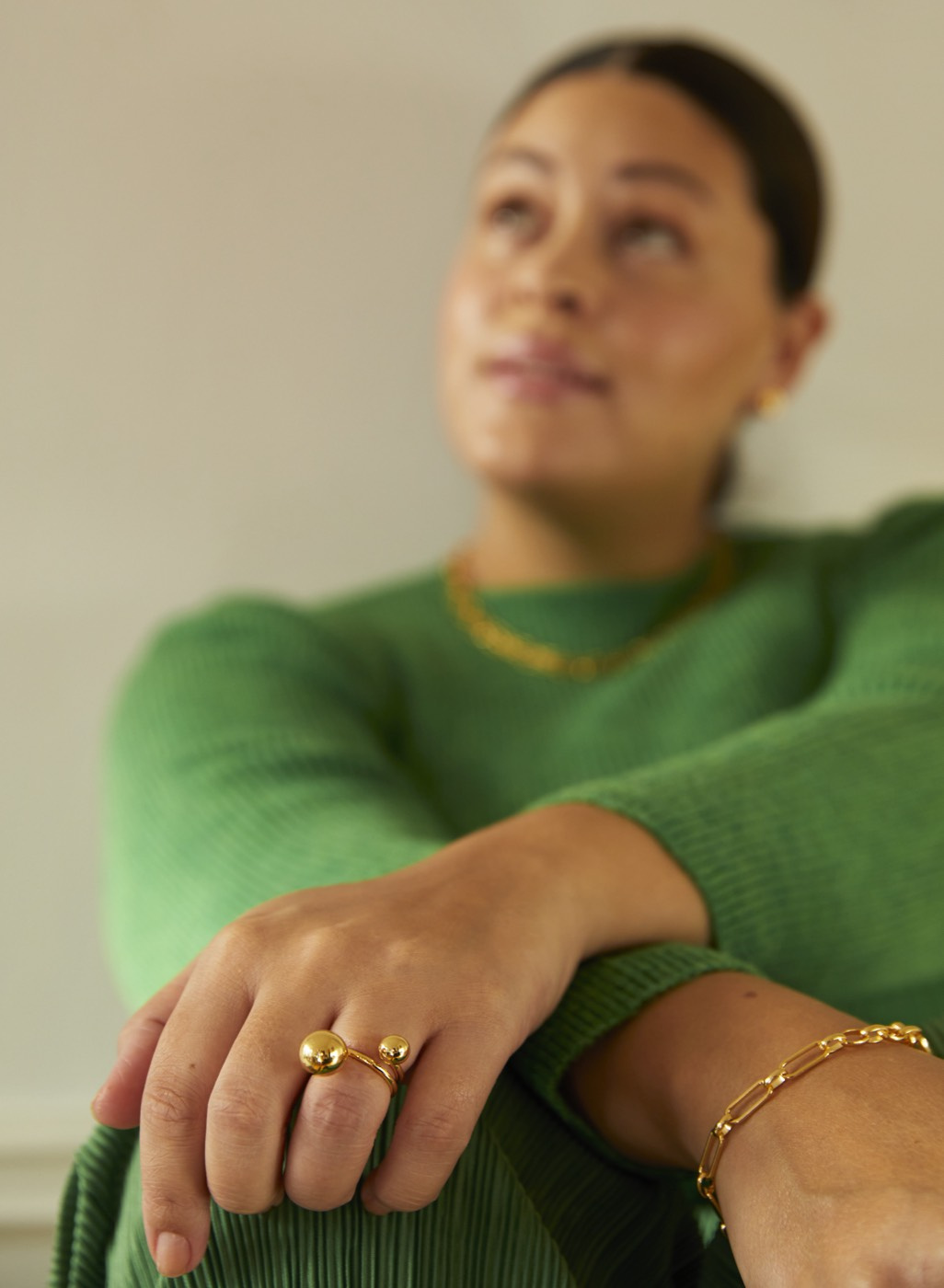 Globe clip brace Goud