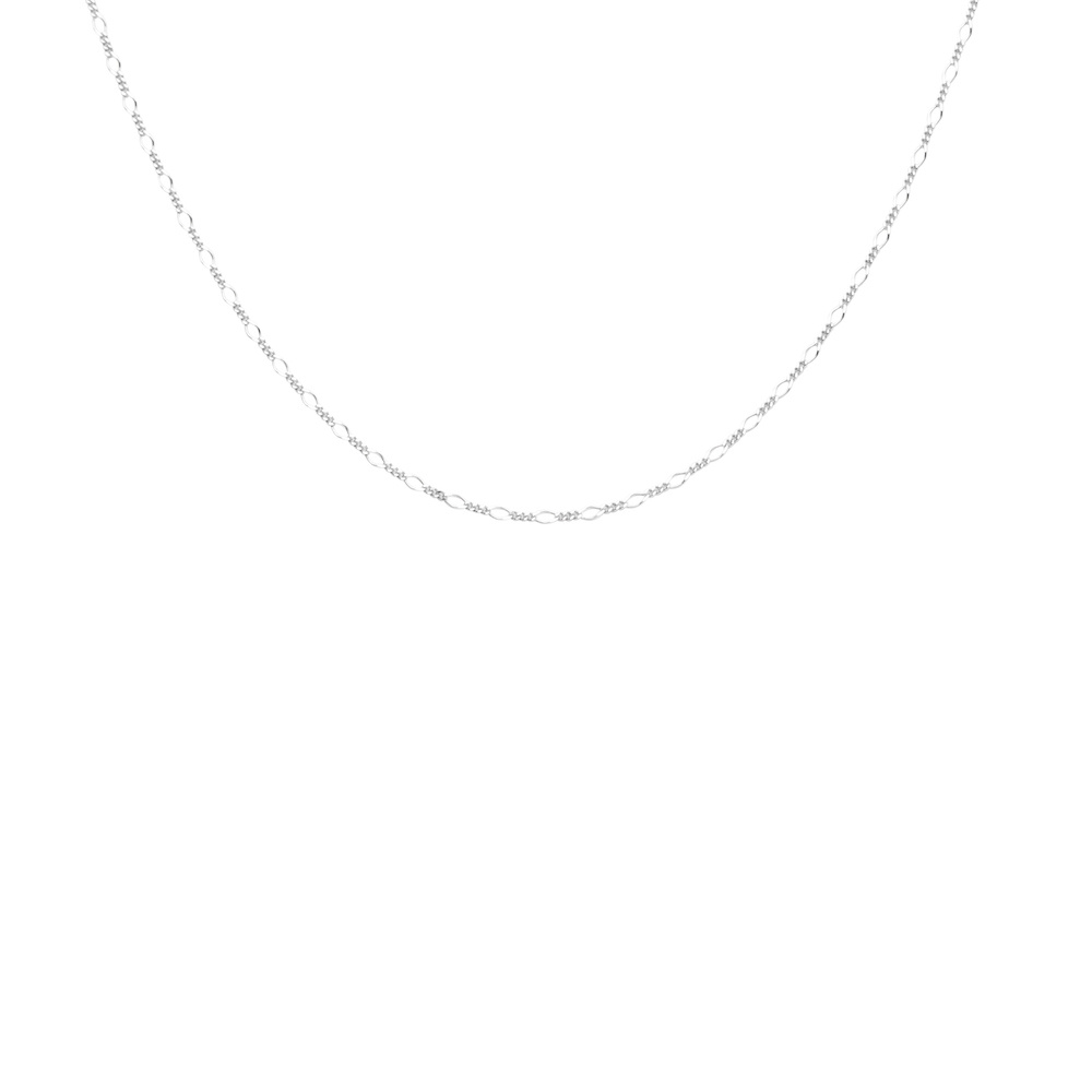 Figaro neck Zilver 40-45 cm