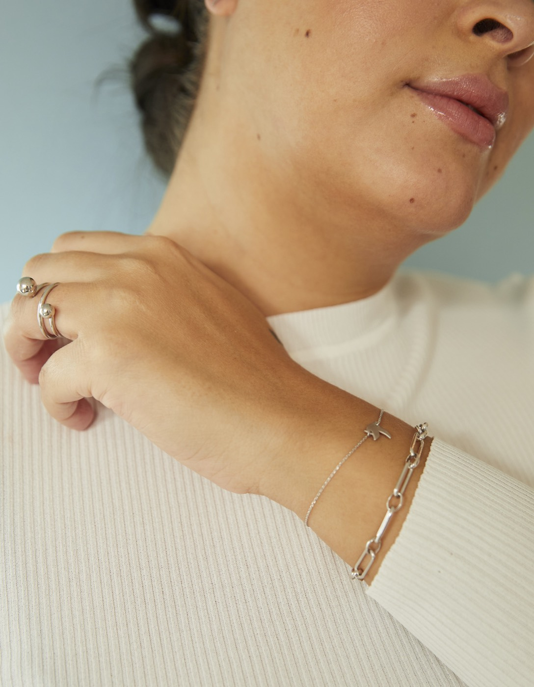 Peace small brace Zilver