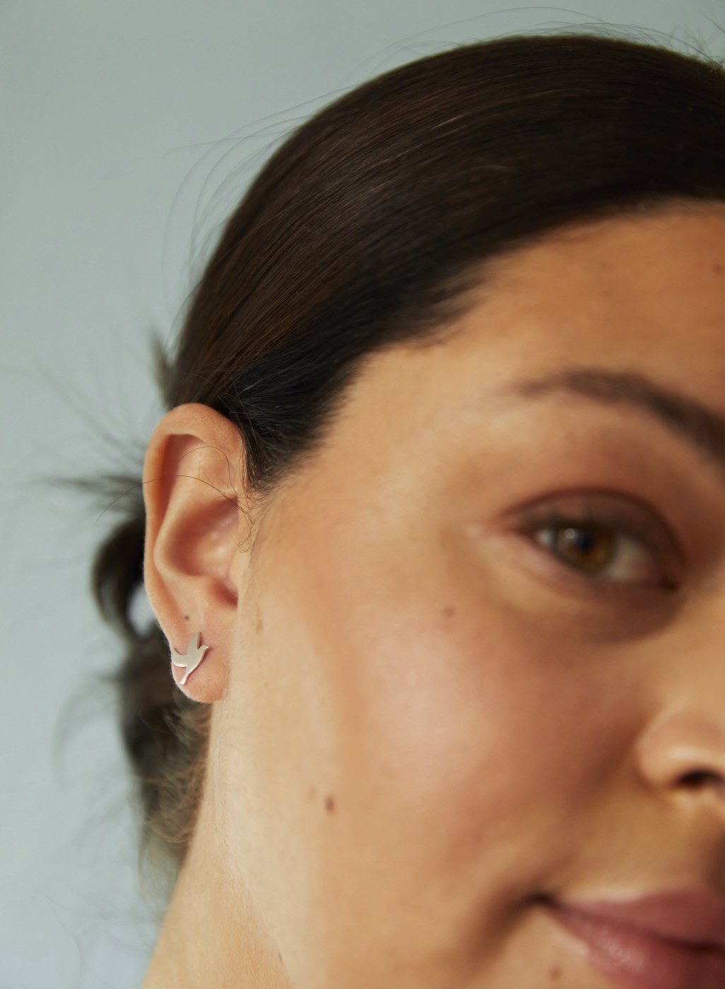 Peace small ear Zilver