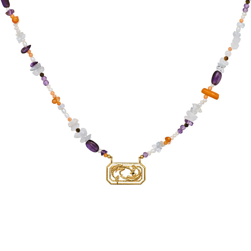 Zodiac Water Pisces Kettingen (Goud)