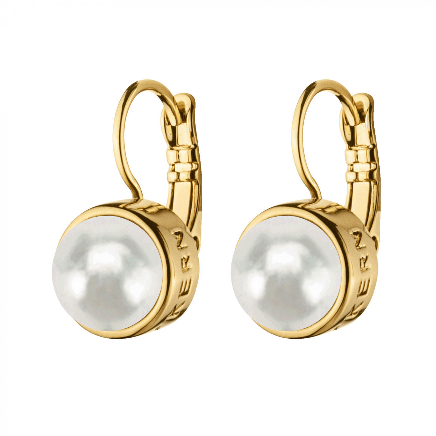LULU Goud WHITE PEARL Oorbel
