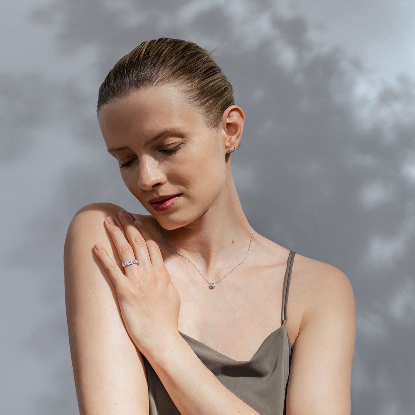 AURORA Hanger Witgoud Diamant PAVÉ 0.10 ct CT