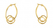 FORGET-ME-KNOT, Torun Hoop Earrings Gold FORGET-ME-KNOT, Torun Hoop Earrings Gold