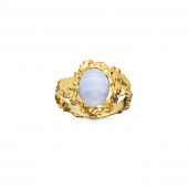 Goddess ring Blonde Agat (goud)