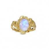 Goddess ring Moonstone klein (goud)