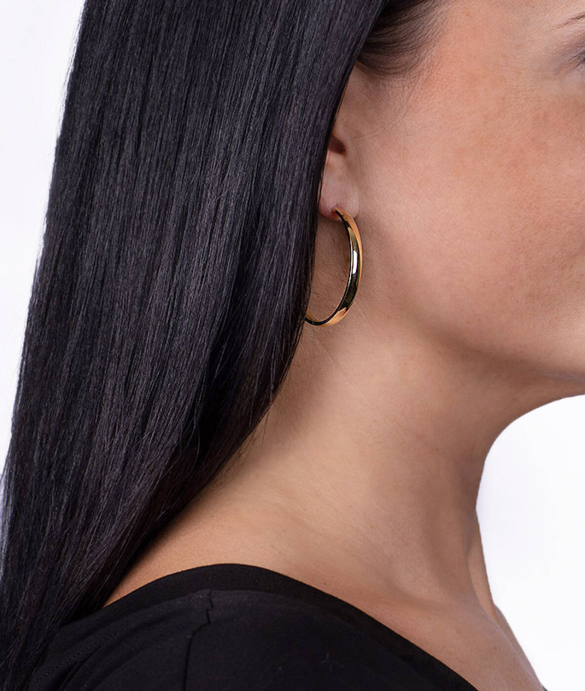 KLARA 40 mm Oorbellen Goud