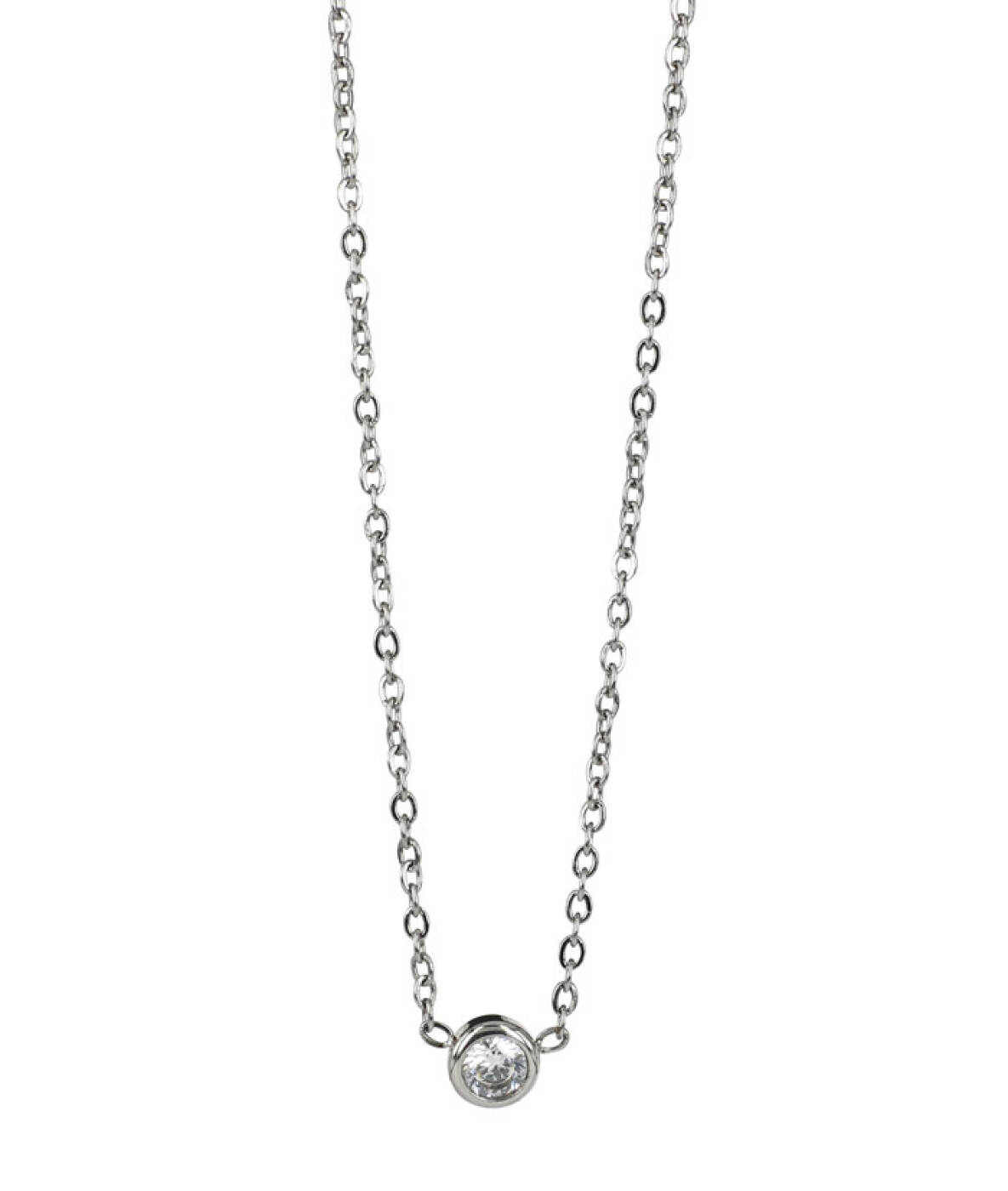 LILLY 4 mm Kettingen Staal/Kristal