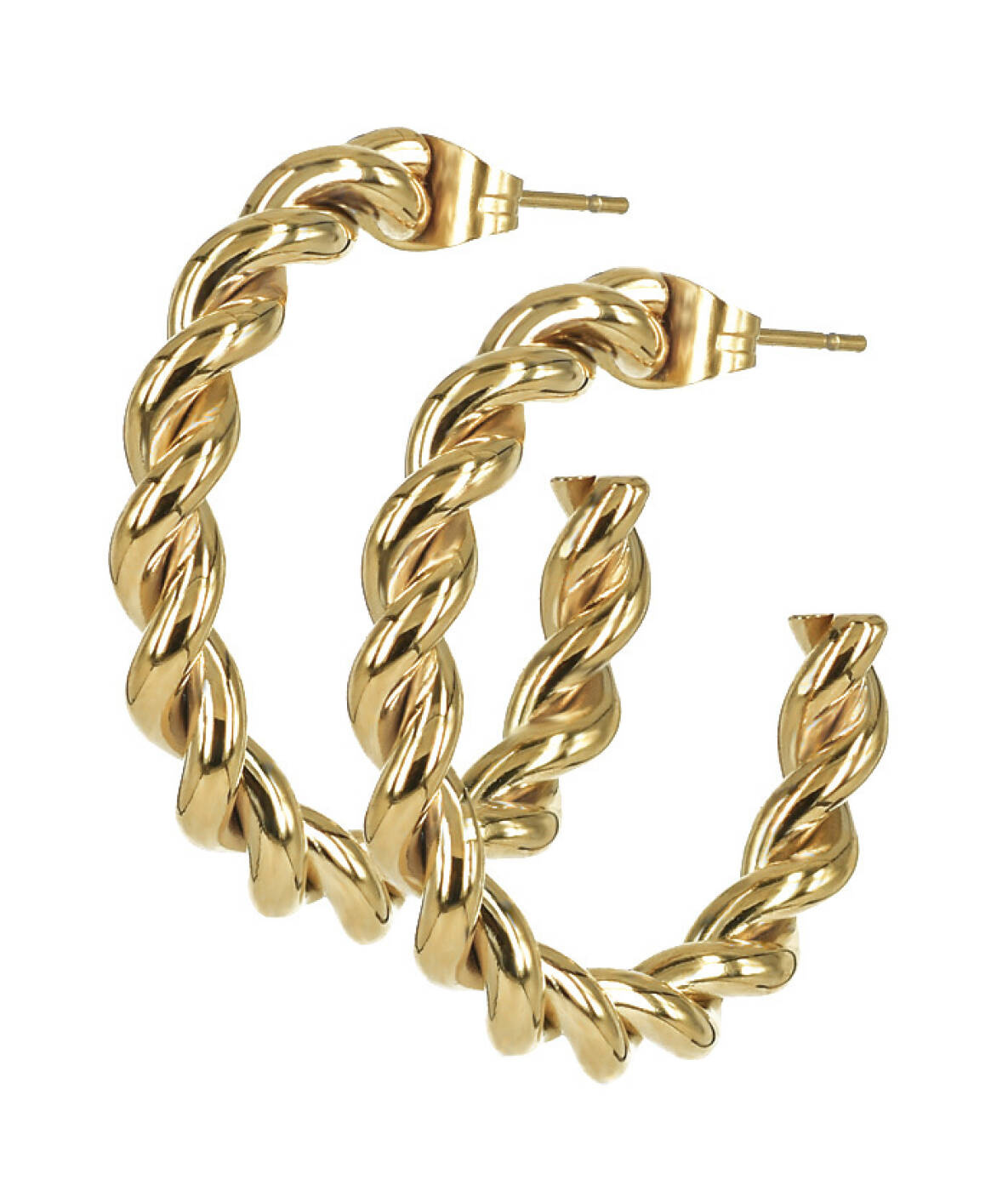 TWIST Single Oorbellen Goud