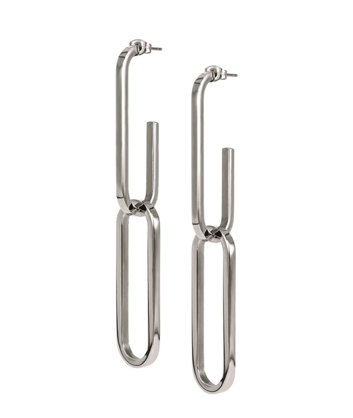 CHANIA Long Oorbellen Staal