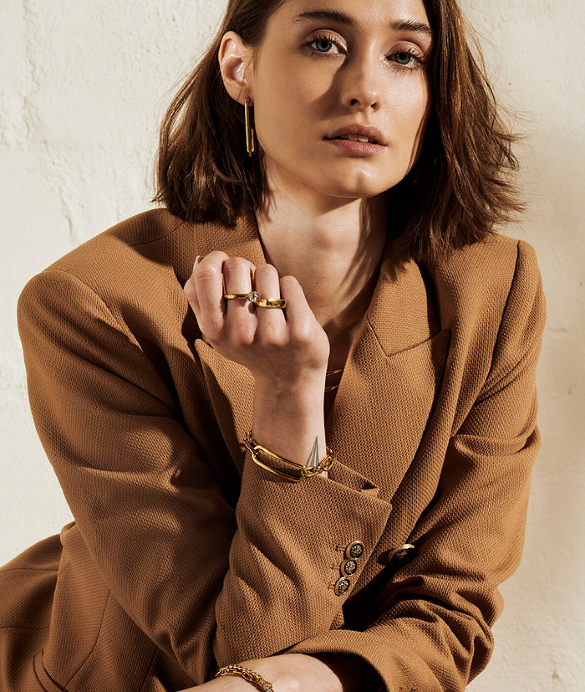 CHANIA Single Oorbellen Staal