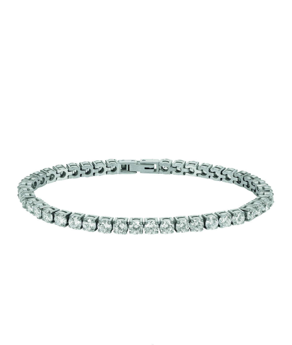 GLIMRA 4mm Armbanden Staal/Kristal