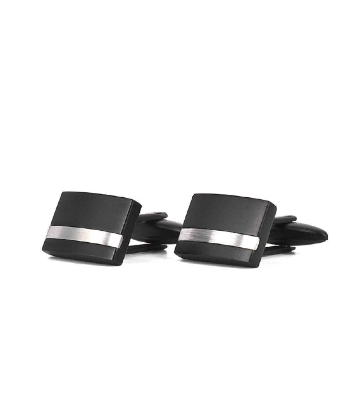 MOLTAS manschettknappar zwart/Staal