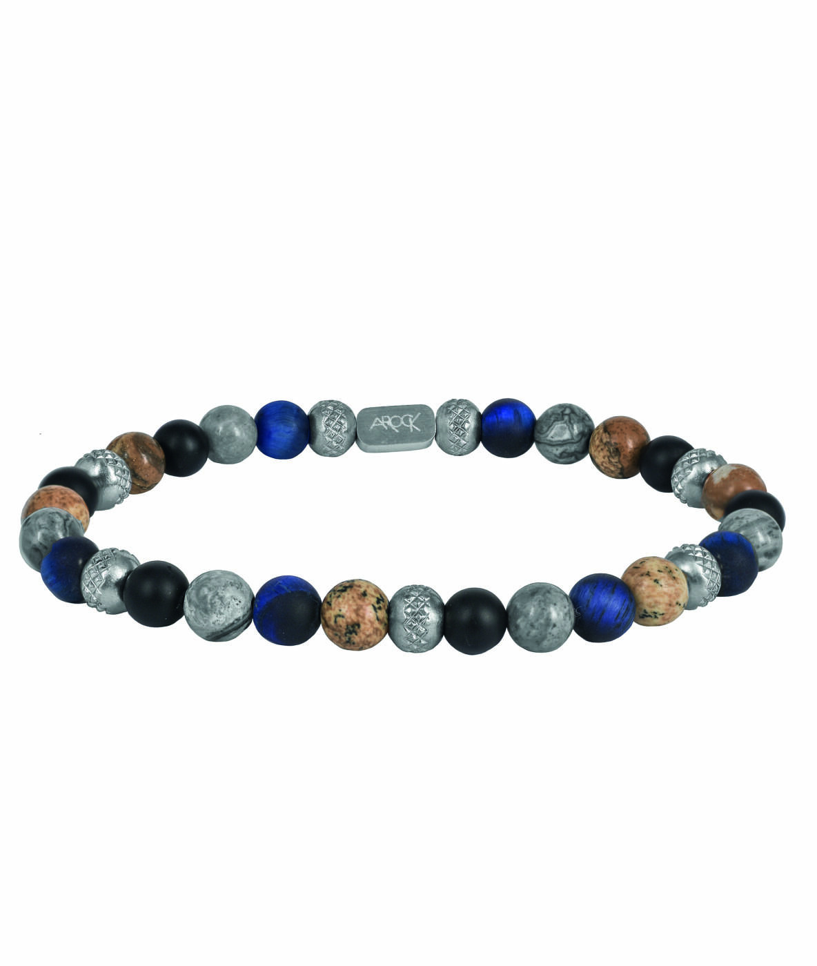 MIKE Armbanden Staal/blauw