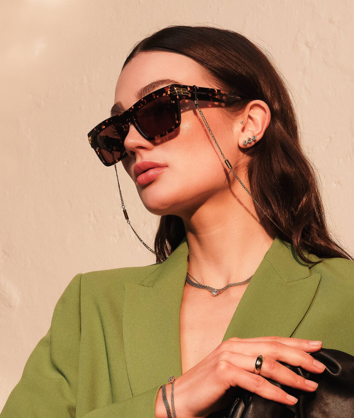 IDA Tripple Oorbellen Goud/Kristal