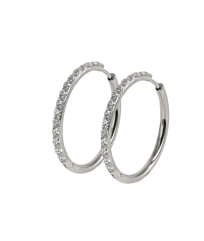 LUCY 30 mm Oorbel Stål