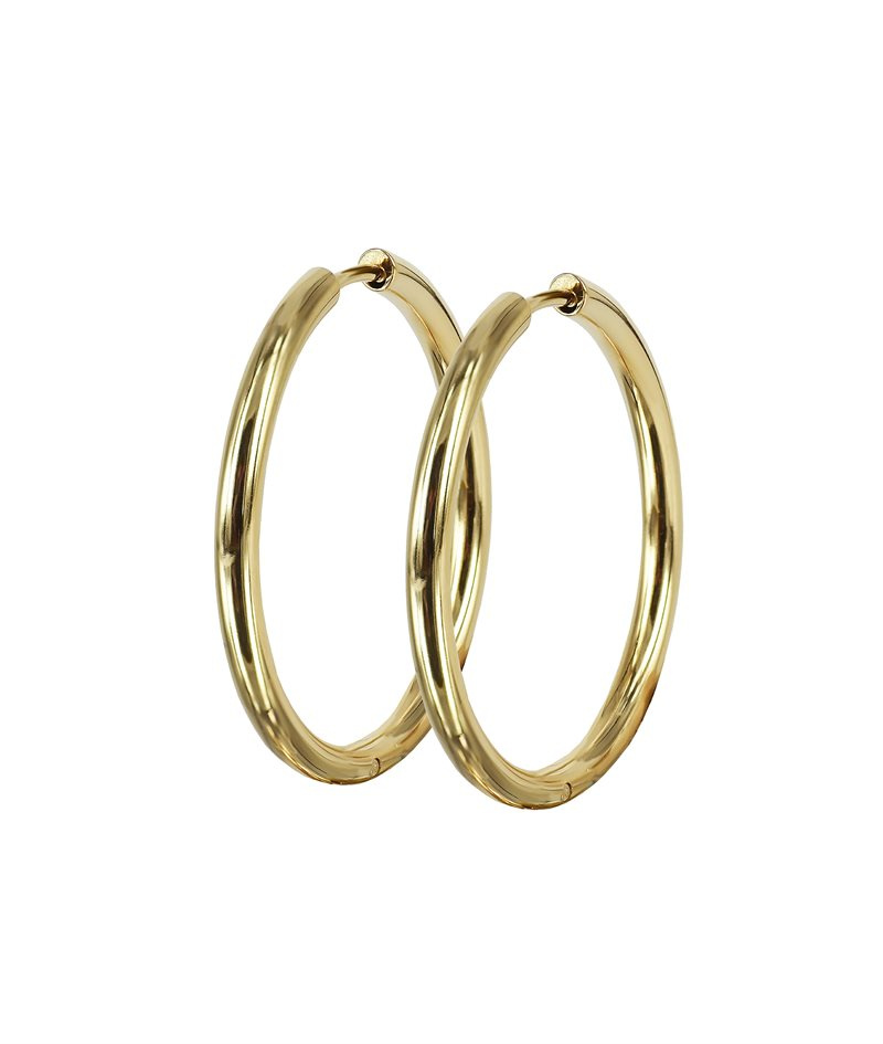 LUCY PLAIN Earrings 30mm Gold