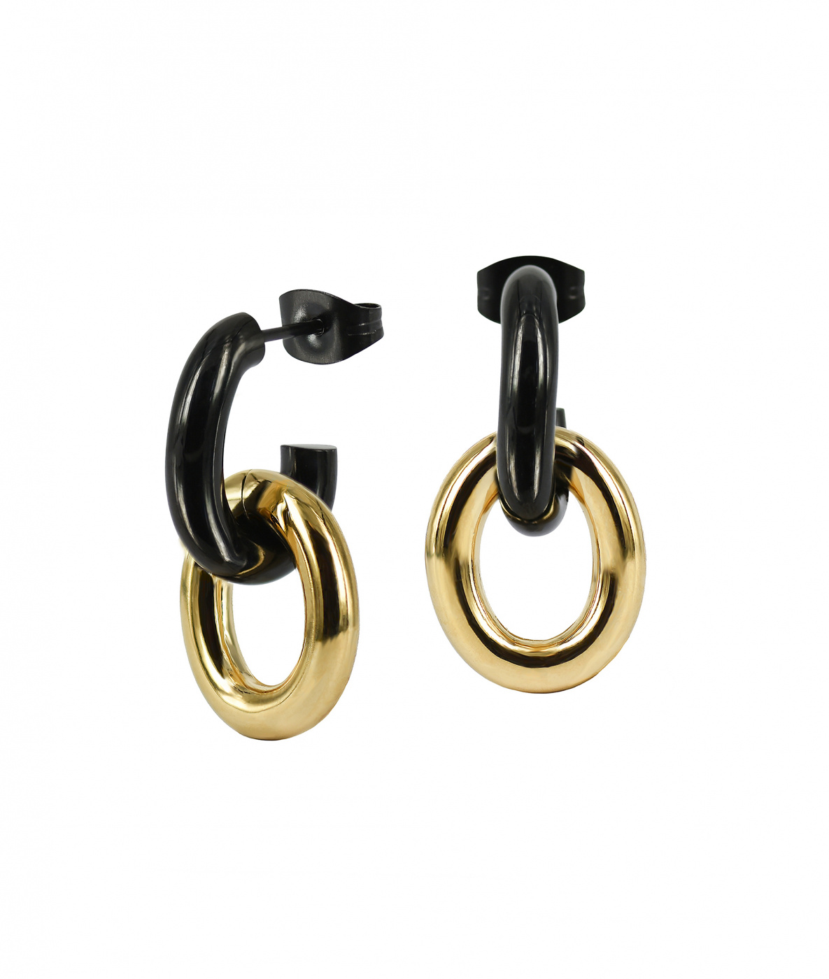 RUBY Oorbel Svart/Goud